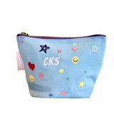 CKS Embroidered Canvas Pouch
