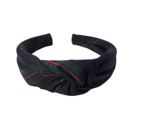 Plaid Top Knot Headband