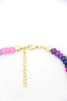 Faceted Rainbow Gemstones Necklace