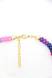 Faceted Rainbow Gemstones Necklace