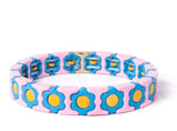 Flower Tile Bead Bracelets