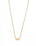 Gold Crown Necklace
