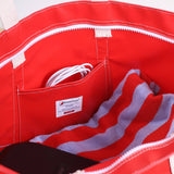 CKS Big Sur Splash Tote: Red / Yellow