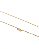 Gold Crown Necklace