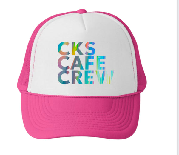 CKS CAFE CREW Pink Trucker Hat