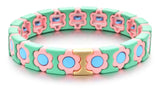 Flower Tile Bracelets