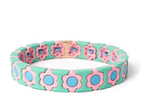 Flower Tile Bead Bracelets