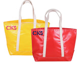 CKS Big Sur Splash Tote: Red / Yellow