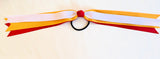 New Red and Gold Streamer Bow
