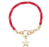 Red Goldie Paracord Charm Bracelet