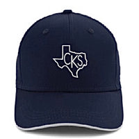 Adult Imperial "Eclipse" Midcrown Navy Hat with White Texas CKS Embroidery
