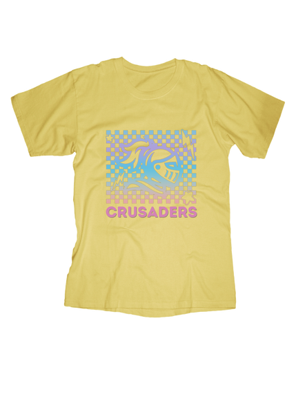 Youth Checkered Crusader Mascot T-Shirt