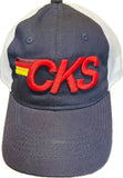 Adult & Youth Navy Trucker Hat: "CKS" with Stripes