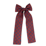 Maroon and navy Hair Bow