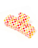 Red and Gold Checkered Hair Clip