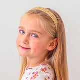 Tapered Chunky Gold Glitter Headband
