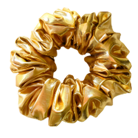 Girls Gold Lame Scrunchie