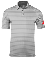 Men's Light Grey Short Sleeve Polo with "CKS" Logo