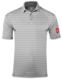 Men's Light Grey Short Sleeve Polo with "CKS" Logo