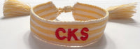 CKS Gameday Striped Team Tassel Bracelet