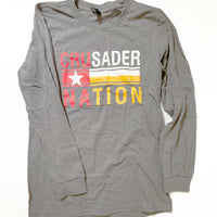 Adult and Youth Long Sleeve Crusader Nation T-shirt