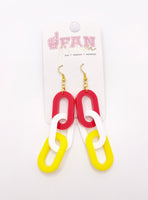 Acrylic Link Dangle Earrings