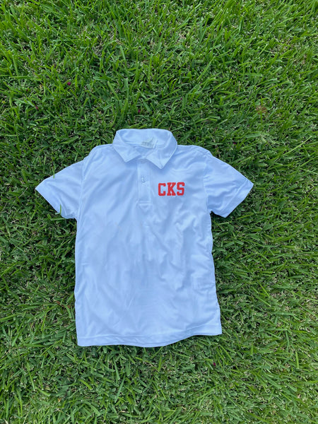 Youth Short Sleeve Performance Polo (White or Red)