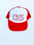 Youth and Adult "CKS" Letter Patch Trucker Hat (Multiple Color Options)