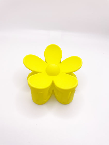Yellow Large Flower Claw Clip