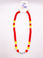 Youth Red and Yellow Beaded Necklaces (Various Colors, Crusaders and CKS)